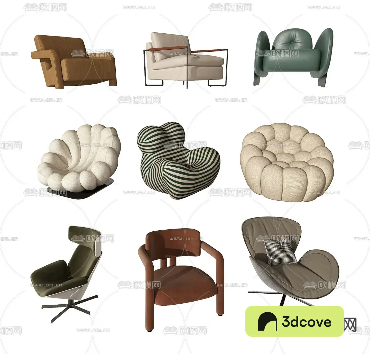 Wabi-sabi style sofa chair