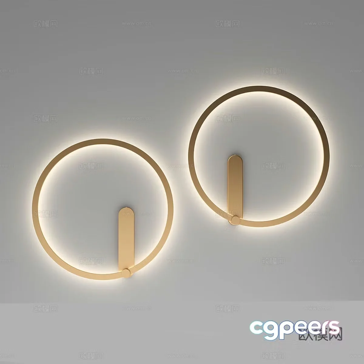 Modern simple and light luxury wall lamp wall lamp simple wall lamp round wall lamp lamp lamp 3d model