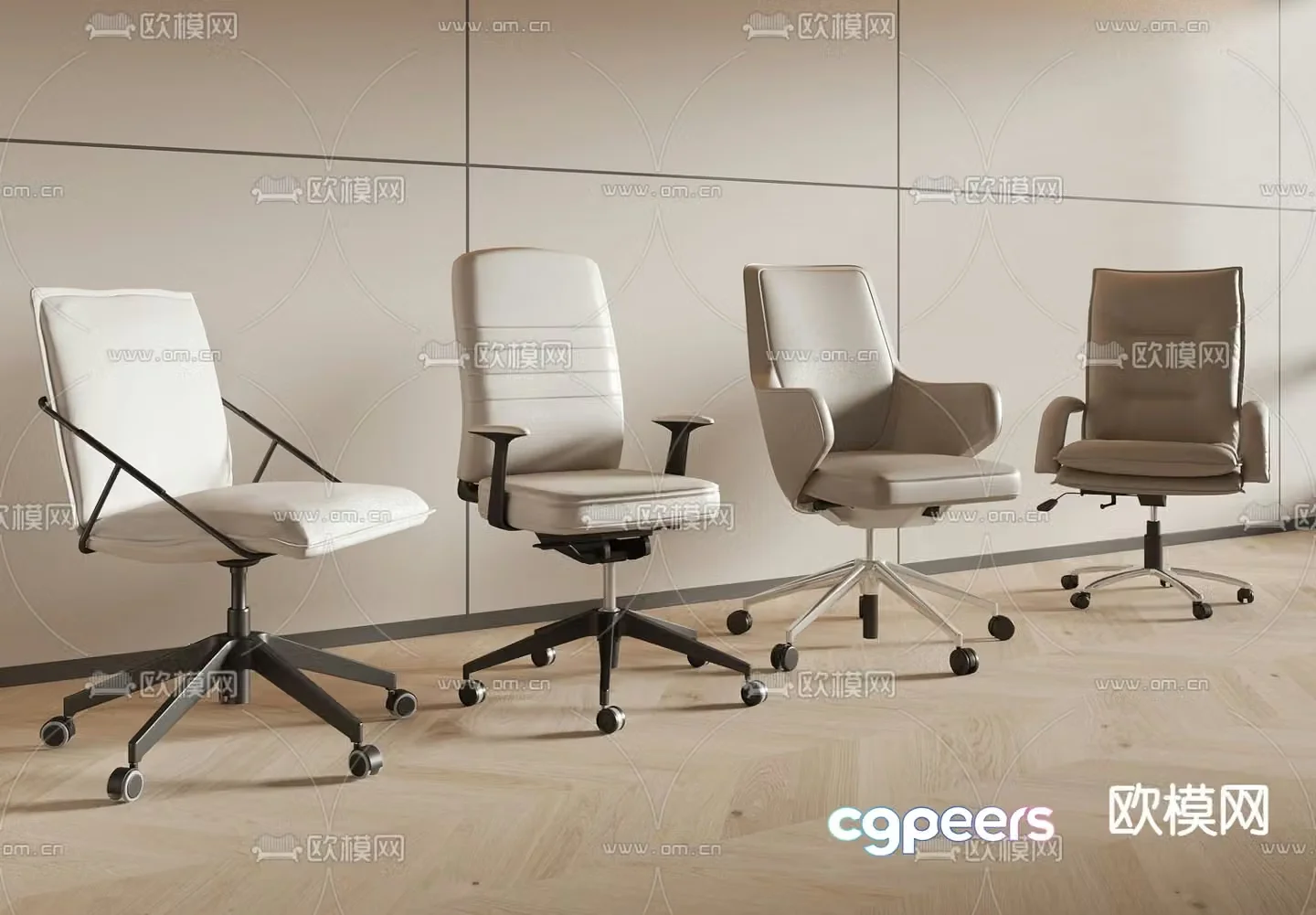 Office chair conference chair staff chair 3d model