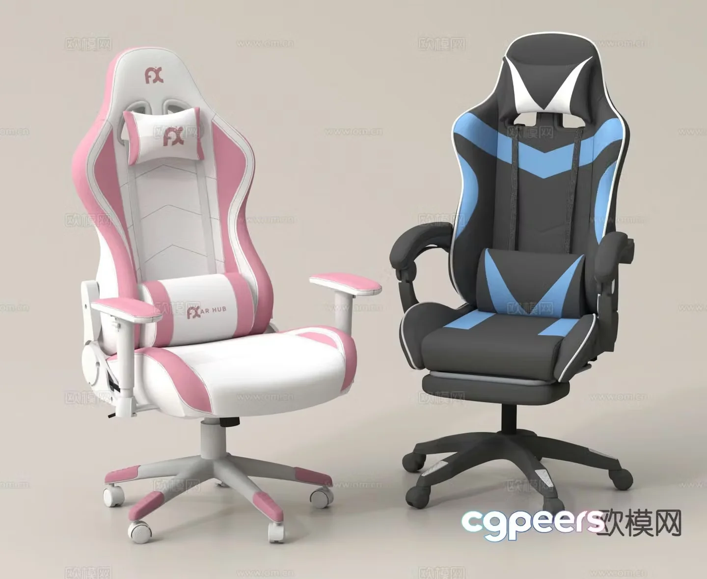 Gaming chair office chair 3d model