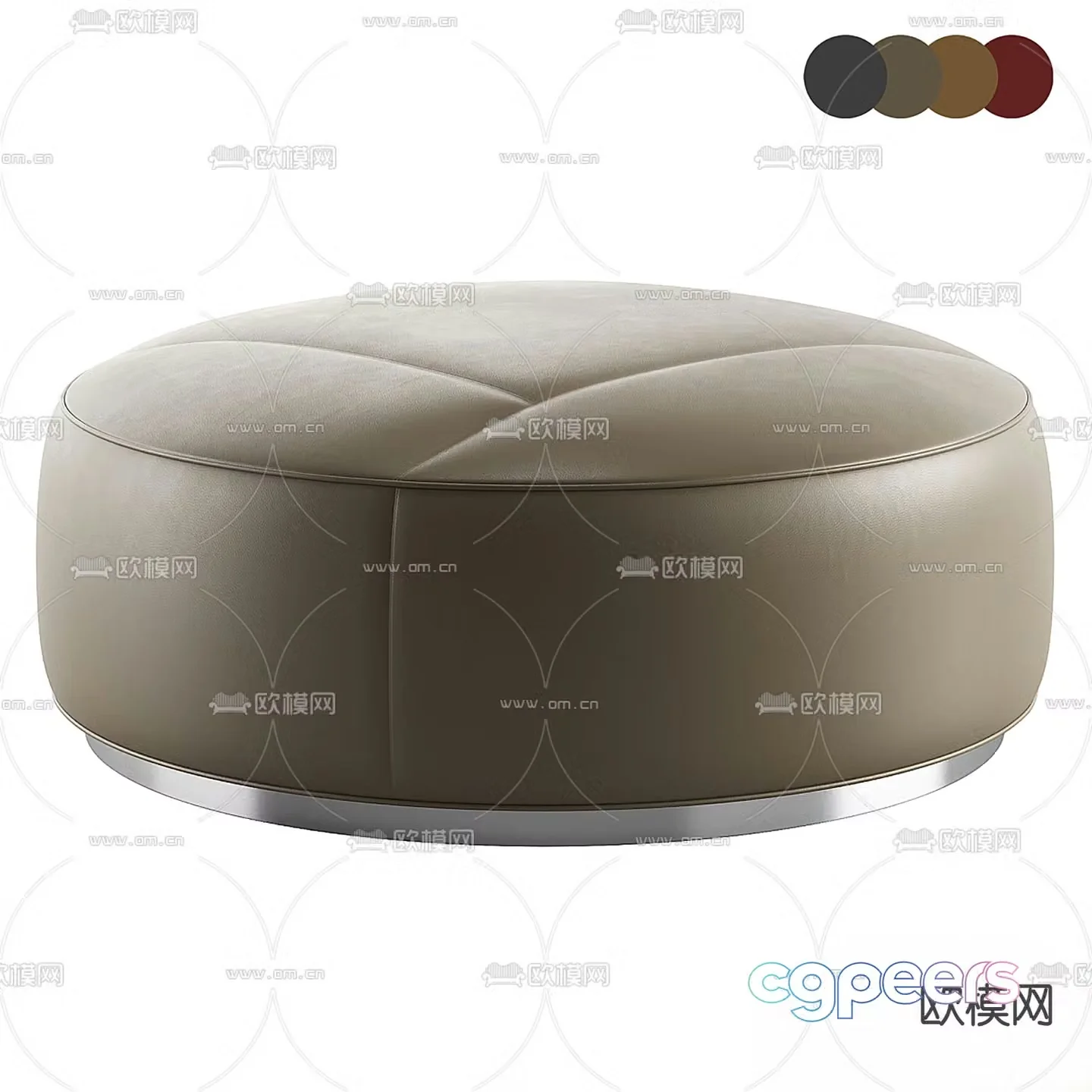 Round sofa stool round stool low stool 3d model