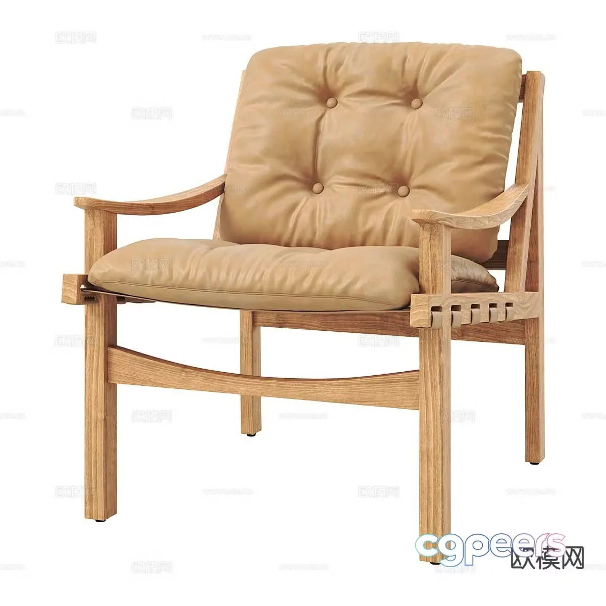 Jingji leisure chair seat 3d model