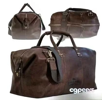 Brown Leather Bag 3D Model – 7756 – VRAY Render