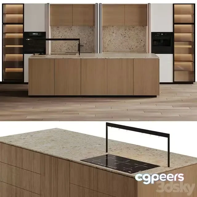 3ds Max Free – Cesar custom, kithcen