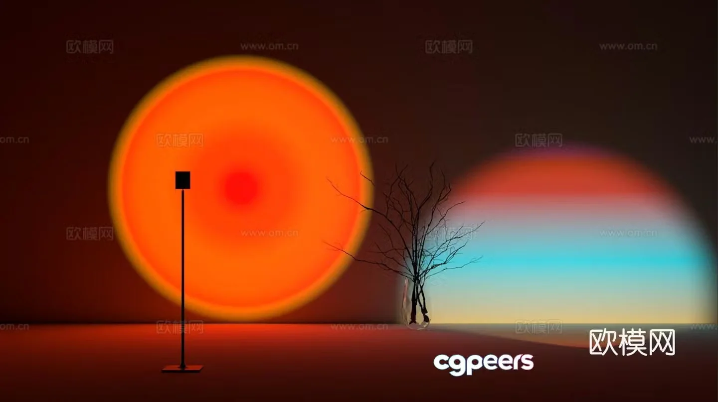 Sunset light Sunset light 3d model