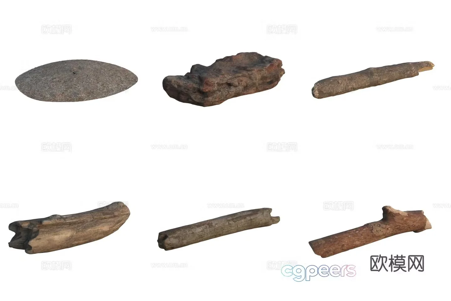 Bark wood 3d model
