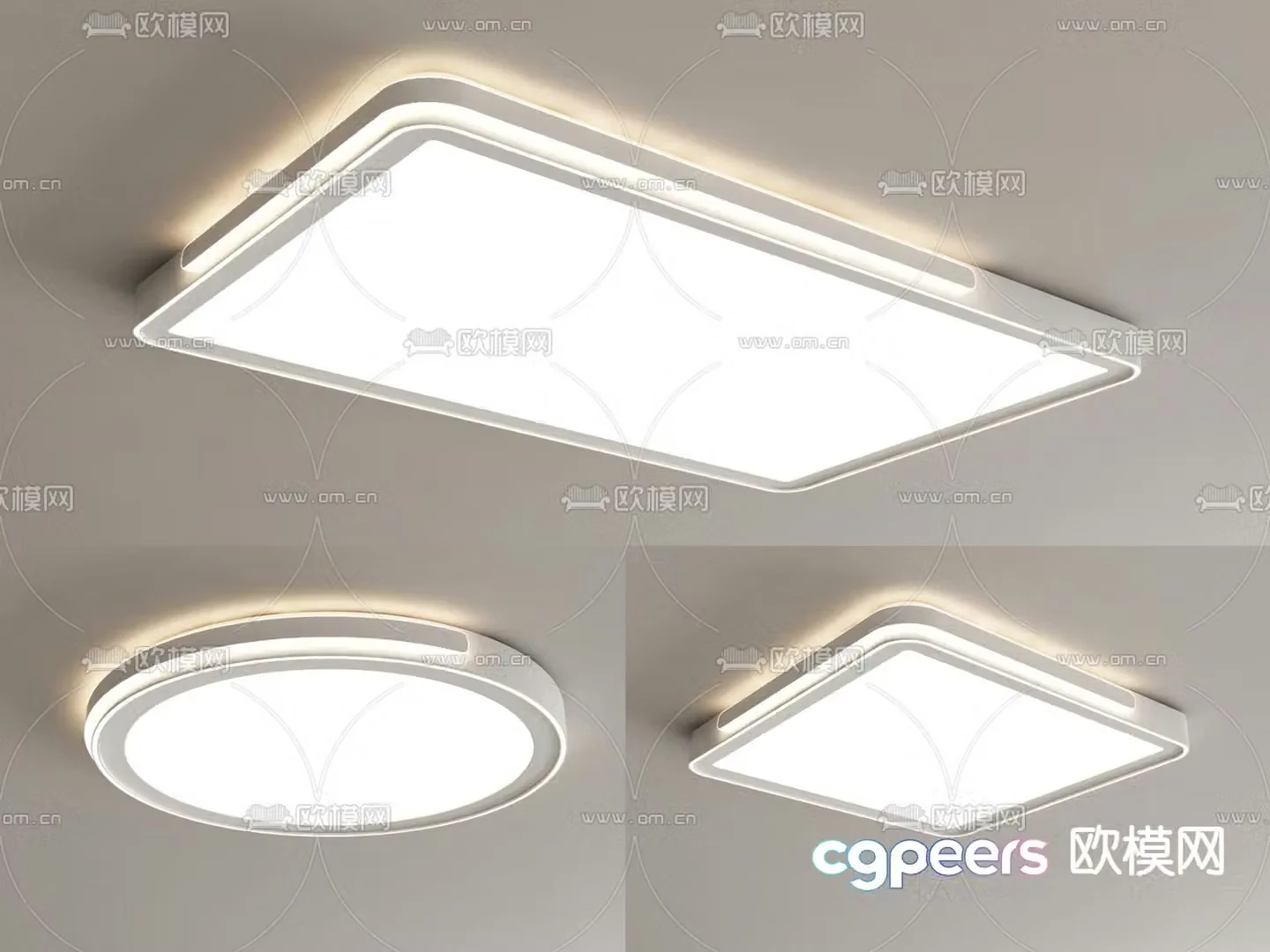 Modern ceiling lamp 3d model