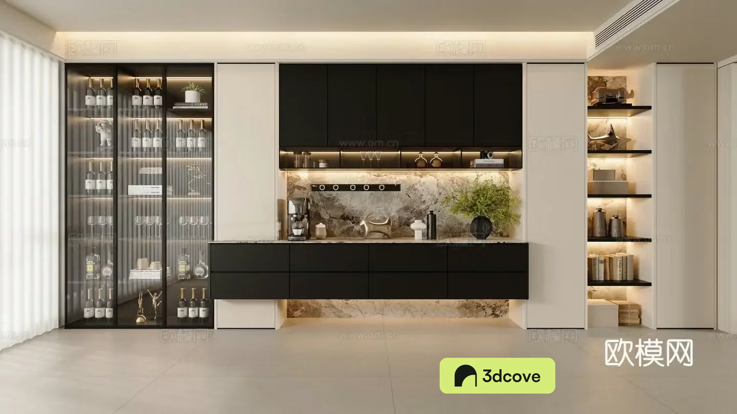 Modern wine cabinet