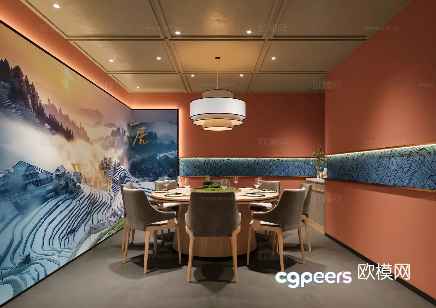 restaurant 3d model