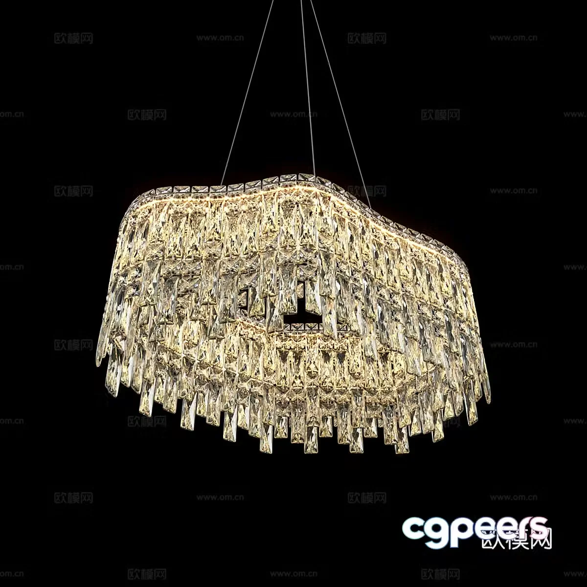 Modern simple chandeliers chandeliers simple chandeliers glass chandeliers dining chandeliers living room chandeliers 3D model