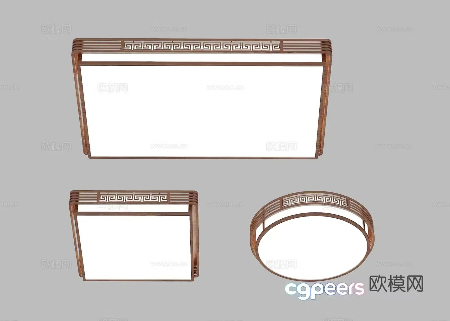 New Chinese style ceiling lamp bedroom lamp 3d model