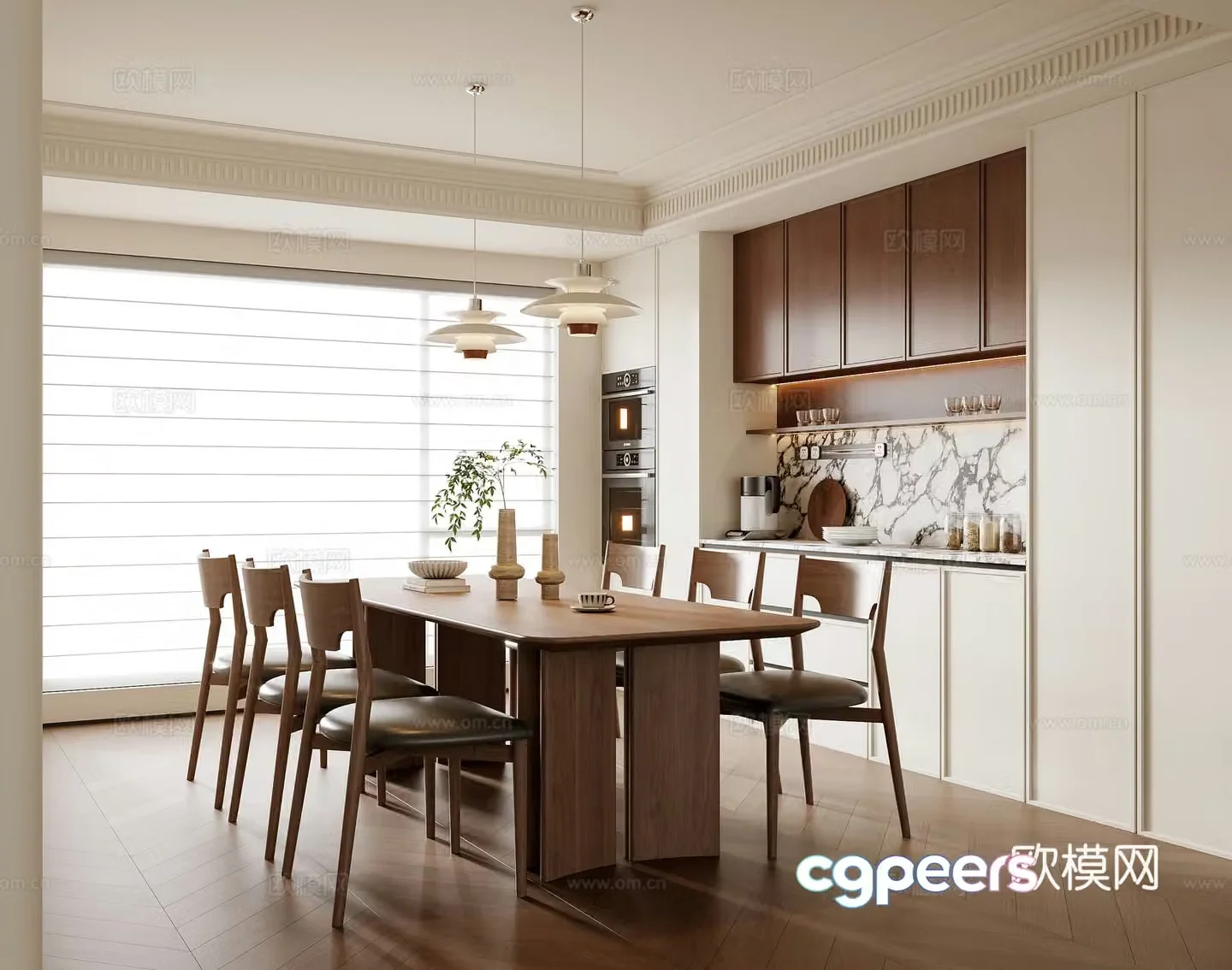 French restaurant 3d model
