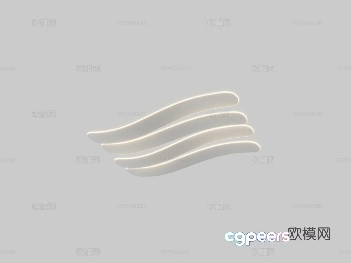 Modern atmospheric living room main light minimalist bedroom light dining room 3d model