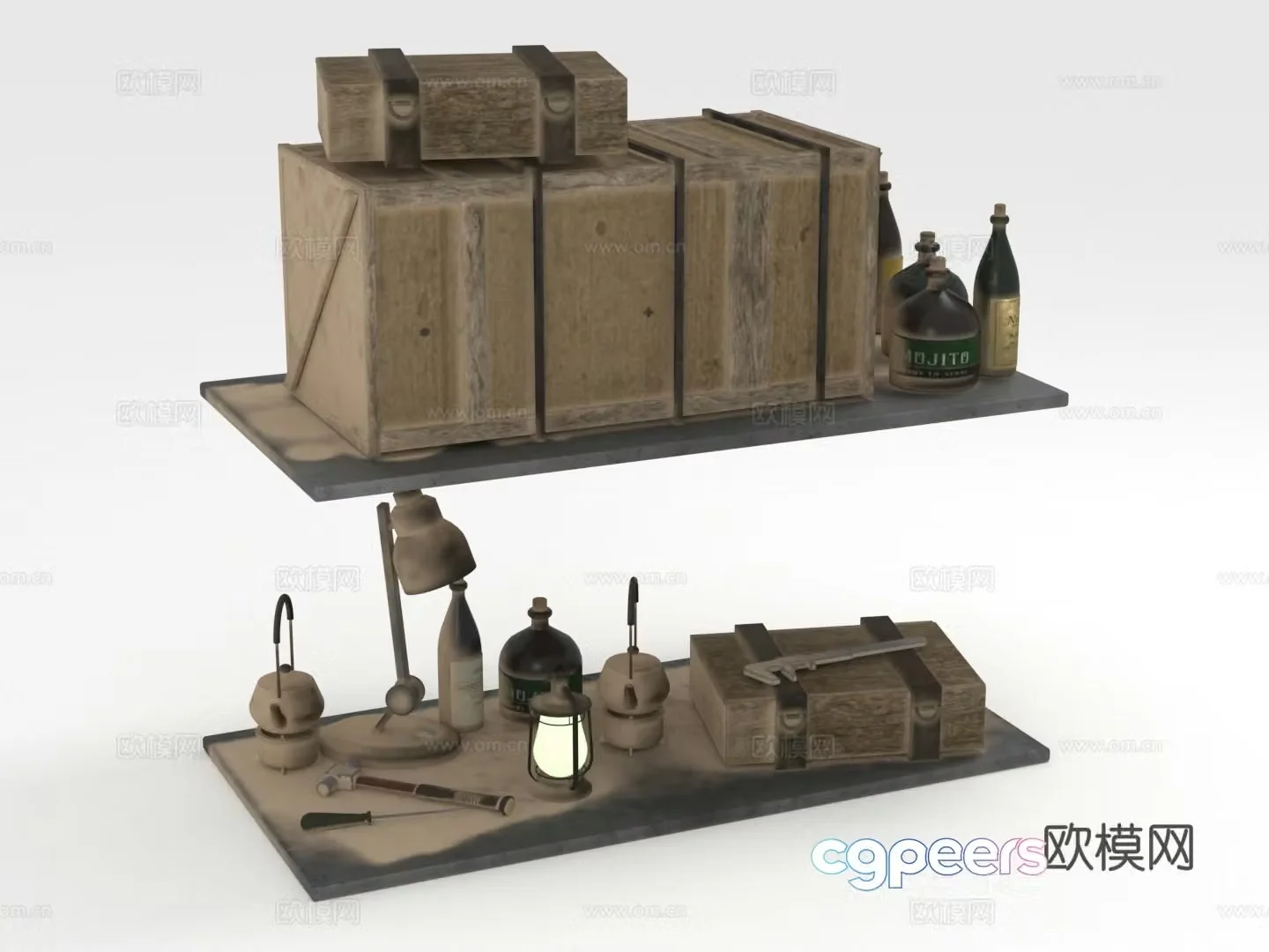 Shelf Shelf Wall Shelf Layer 3D Model