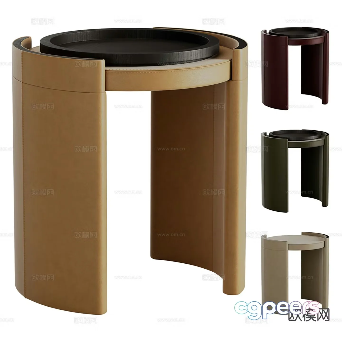 Modern bedside table 3d model