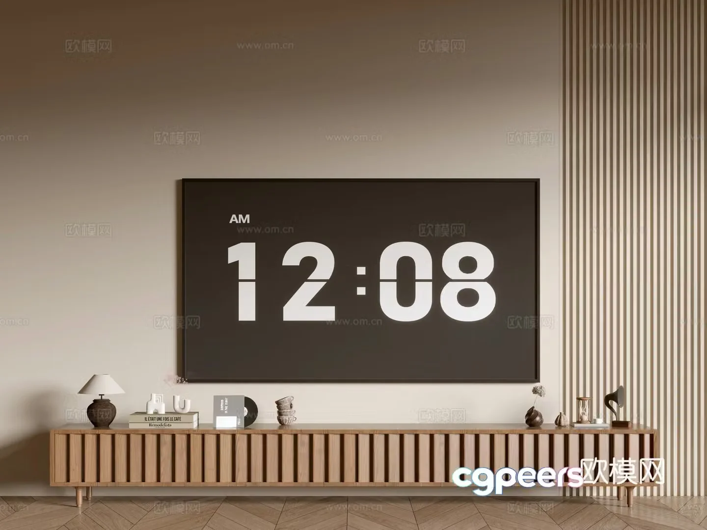 Nordic TV cabinet 3d model