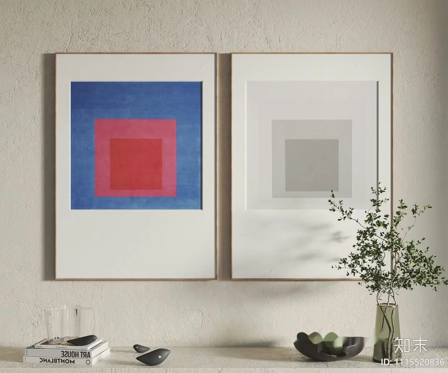 Modern Art Prints 3D Model – 4260 – VRAY Render