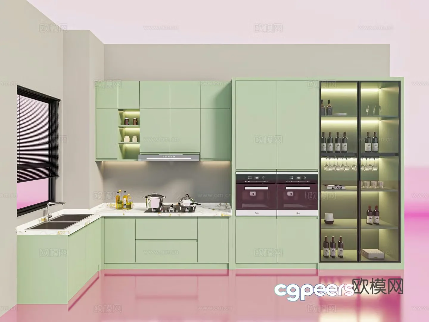 Modern cabinet 3d model