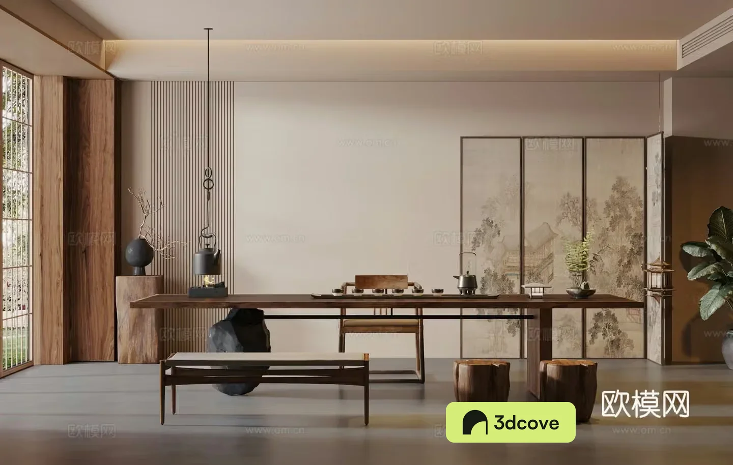 New Chinese-style tea room Song-style medieval style tea room