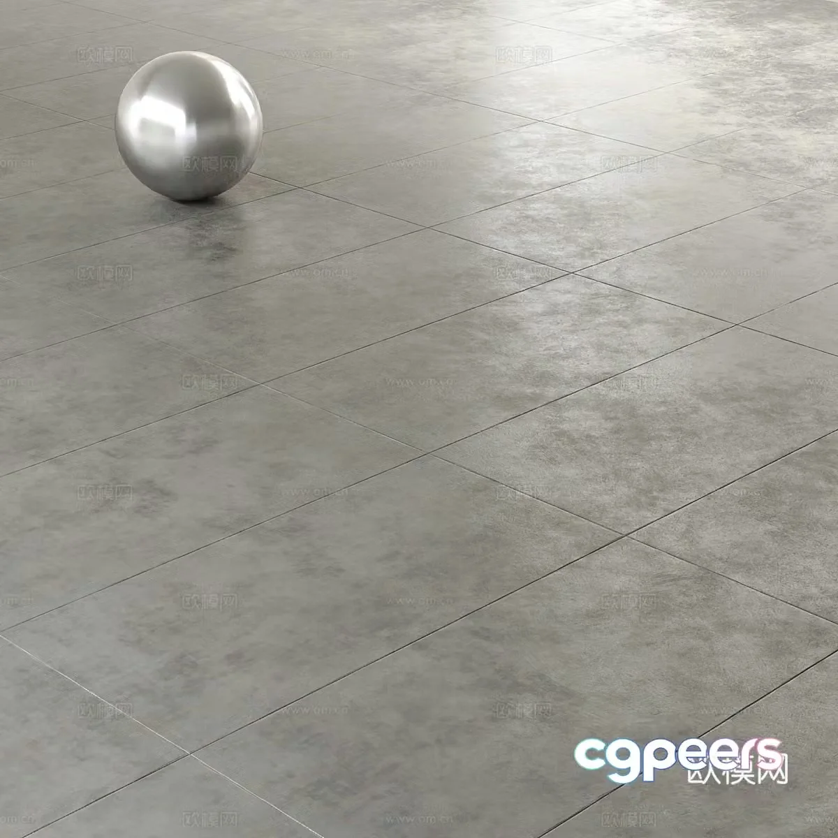 Metal floor metal floor tiles outdoor floor tiles square floor tiles large tiles paving tiles courtyard 3d model