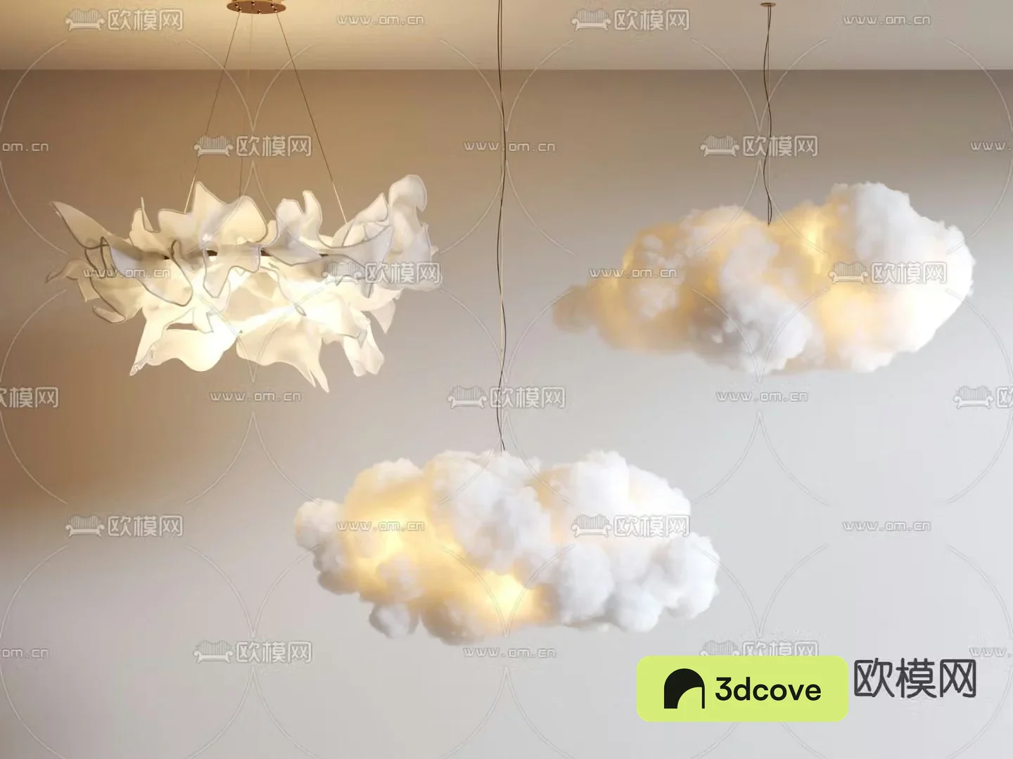 Cloud chandelier