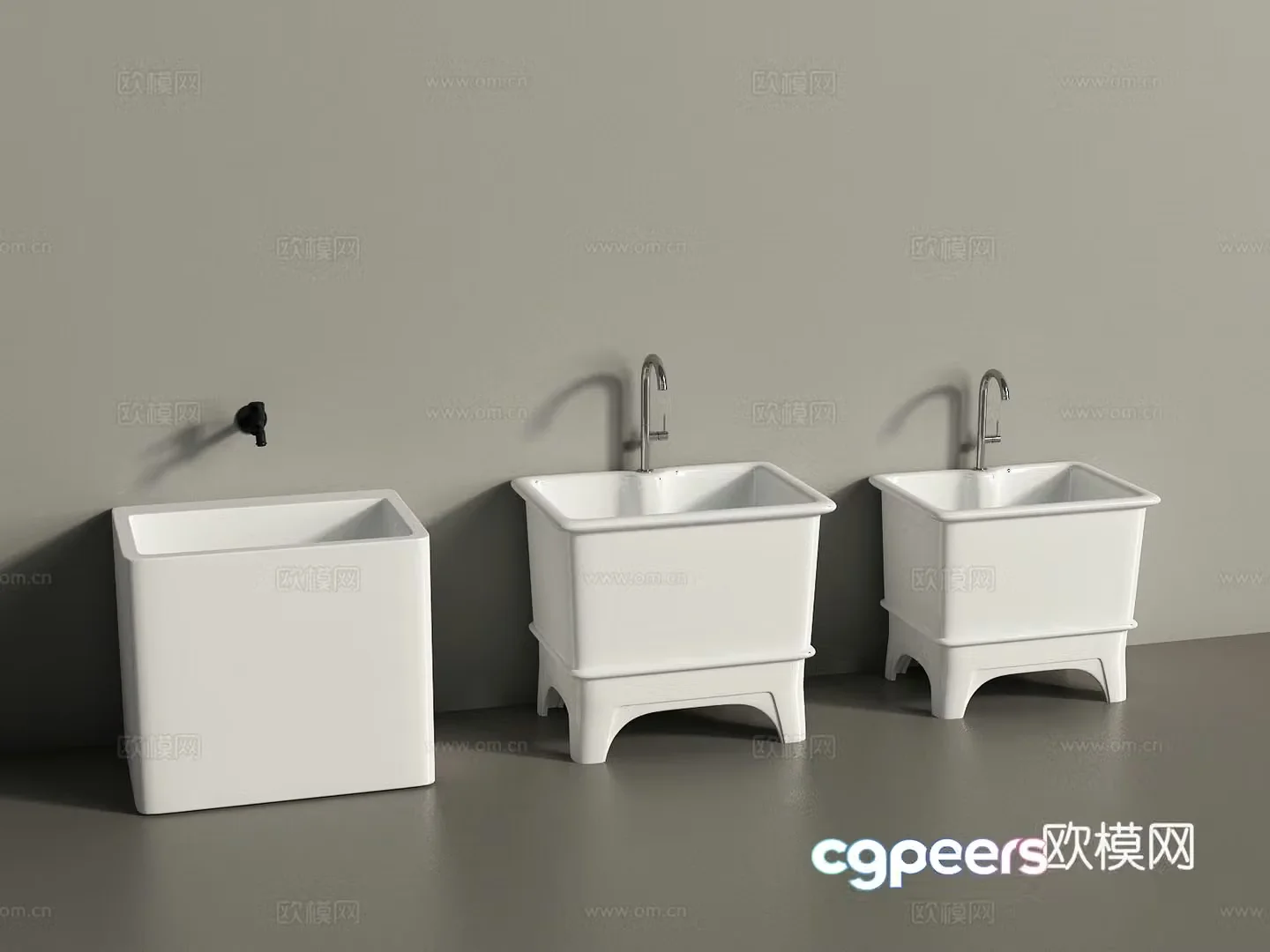 Modern mop pool mop pool 3d model