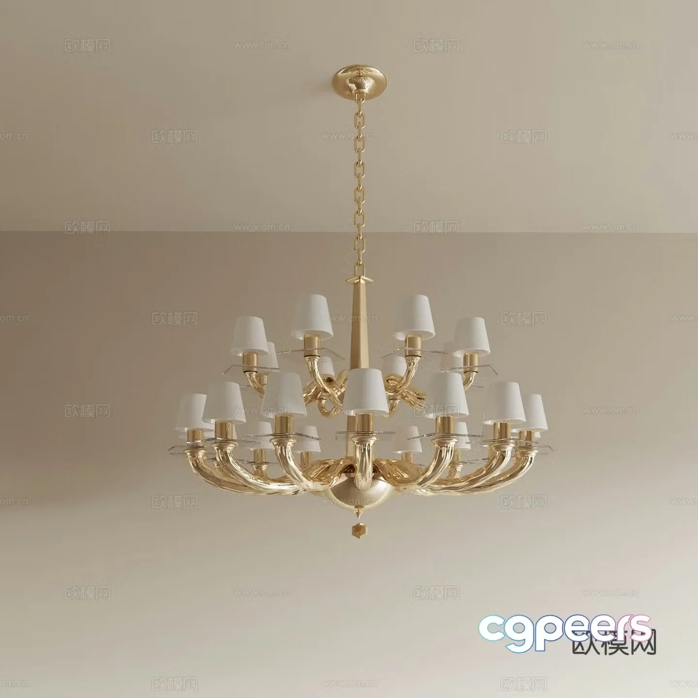 Simple European chandeliers Ceiling Lights Restaurant chandeliers Living Room chandeliers Bedroom chandeliers Bar chandeliers 3D Model
