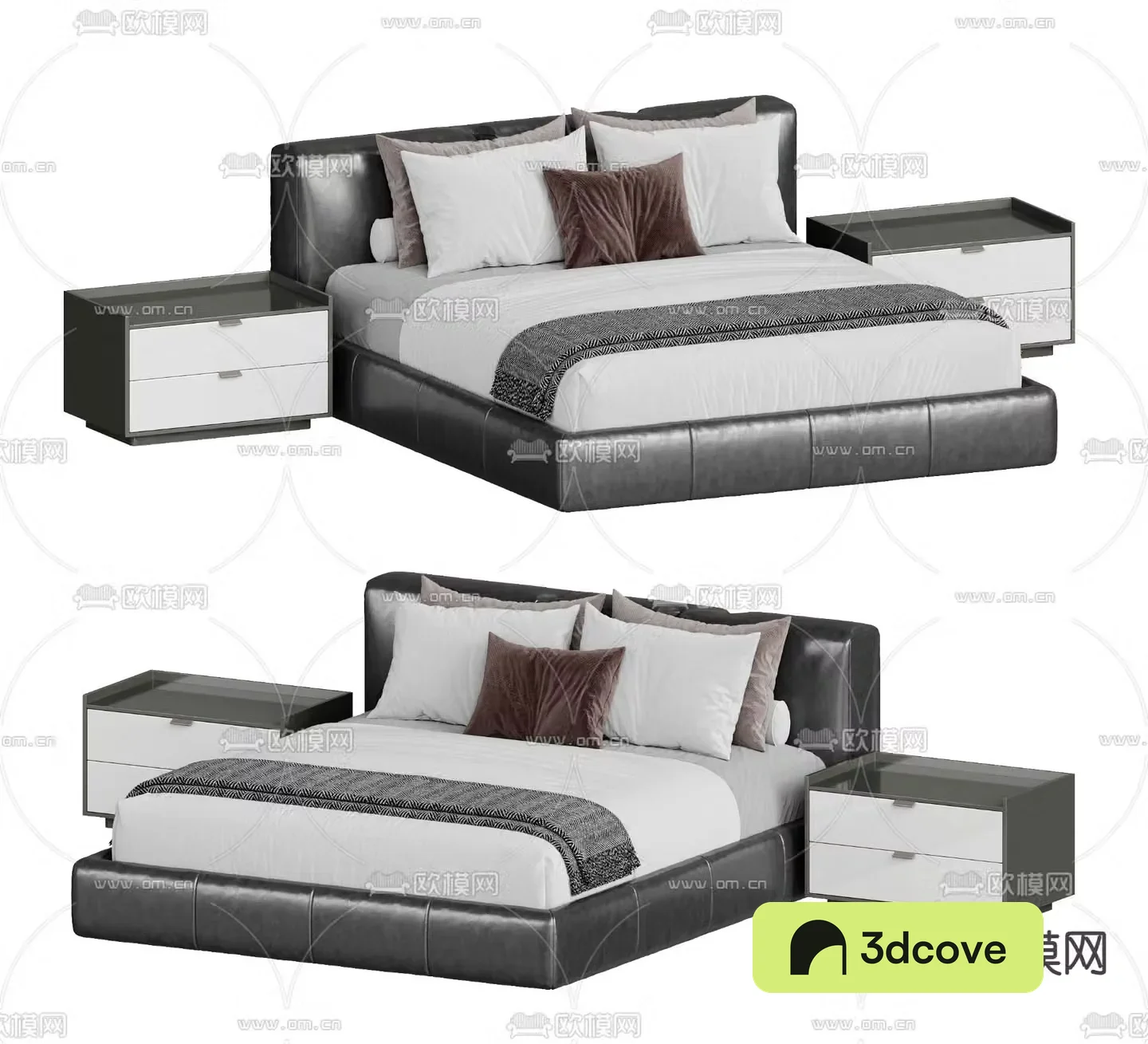 Modern double bed