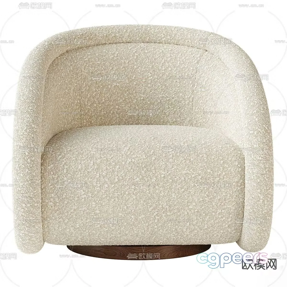 Medoc single sofa leisure sofa 3d model
