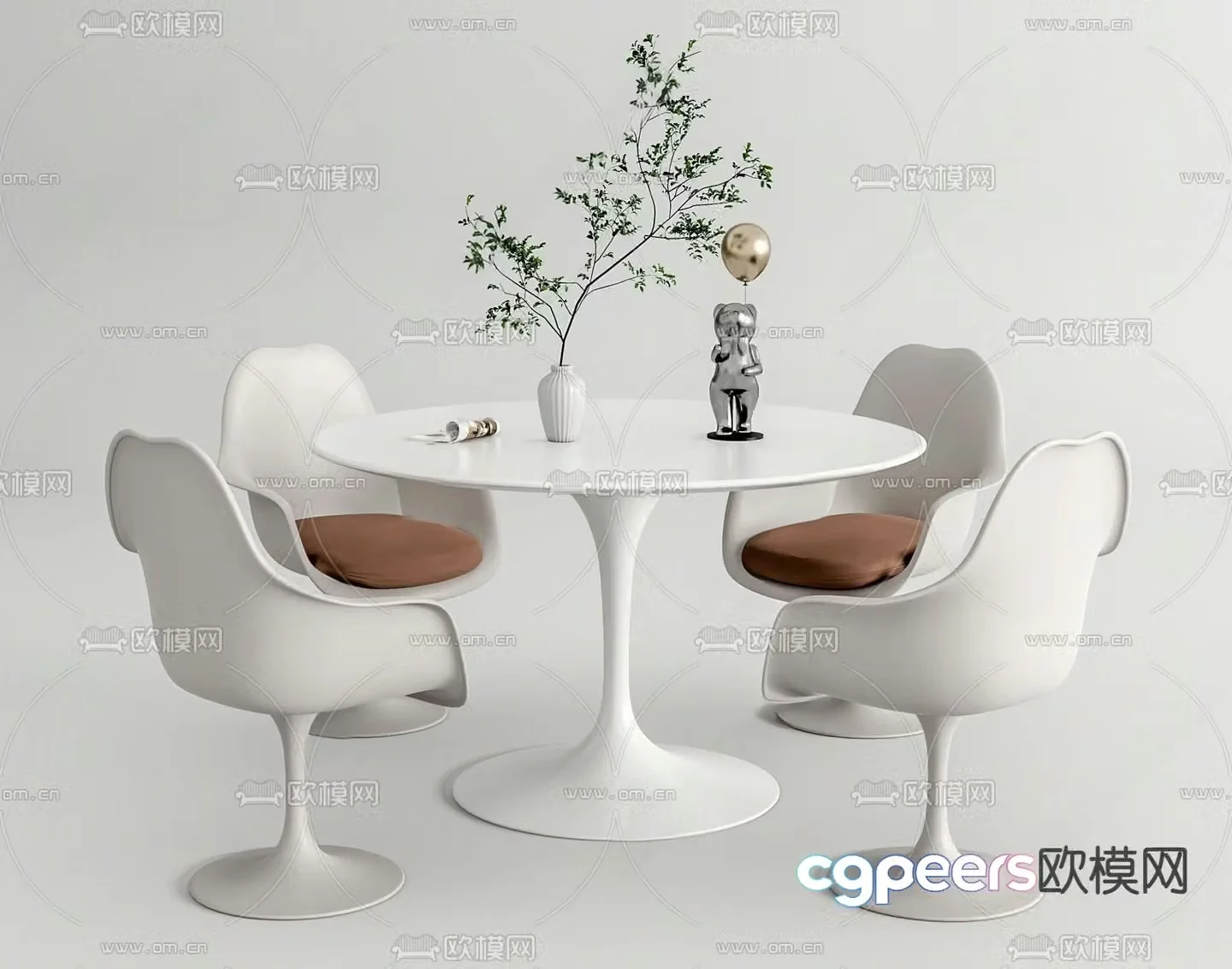 Negotiation tables and chairs leisure tables and chairs 3d model