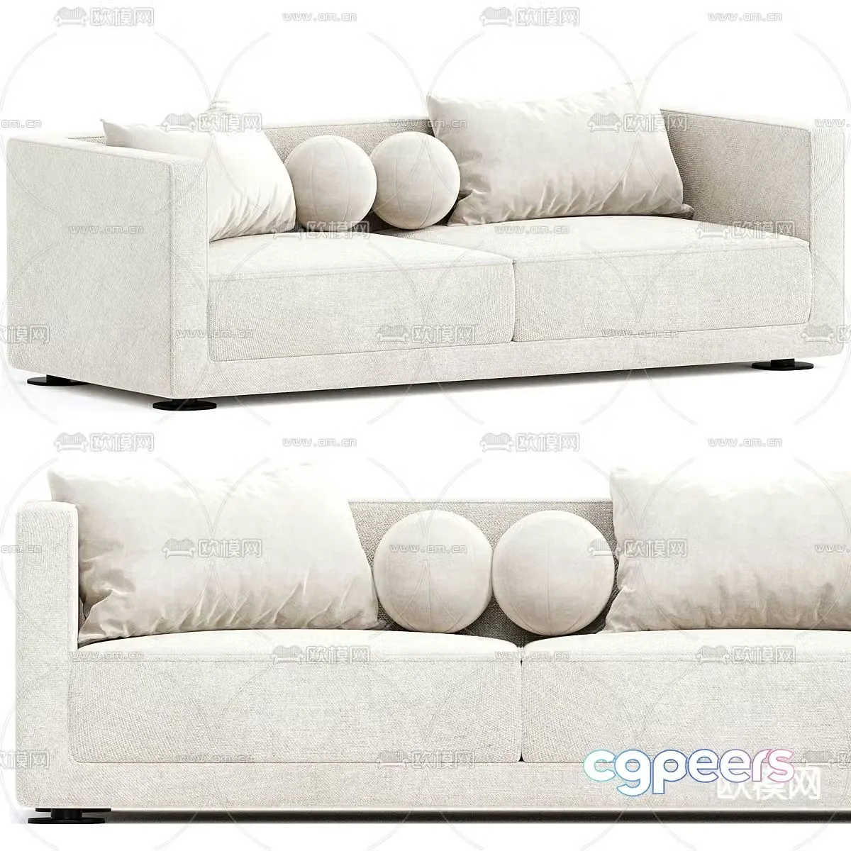 Bristol loveseat 3d model