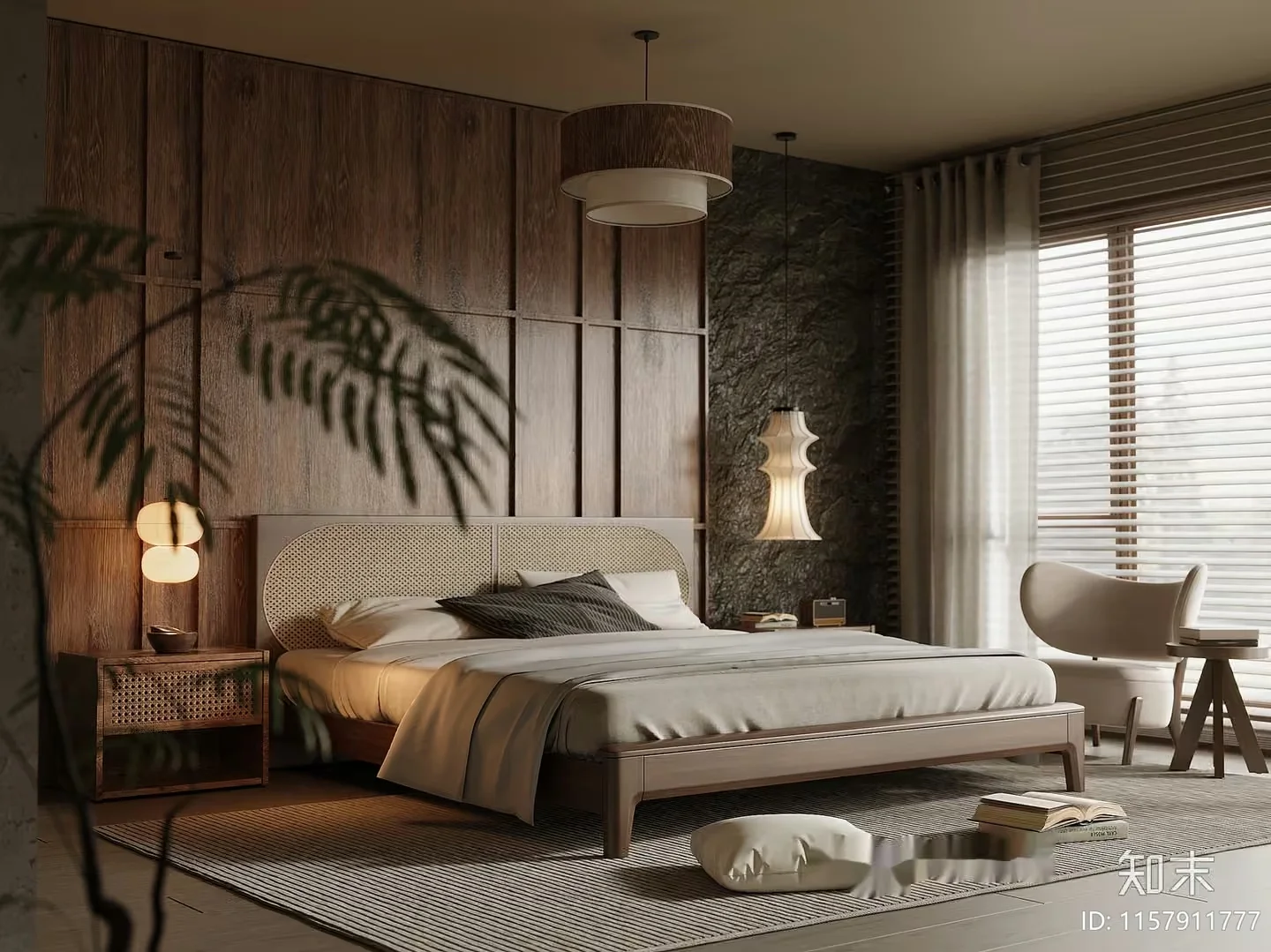 Cozy Bedroom 3D Model – 1942 – VRAY Render