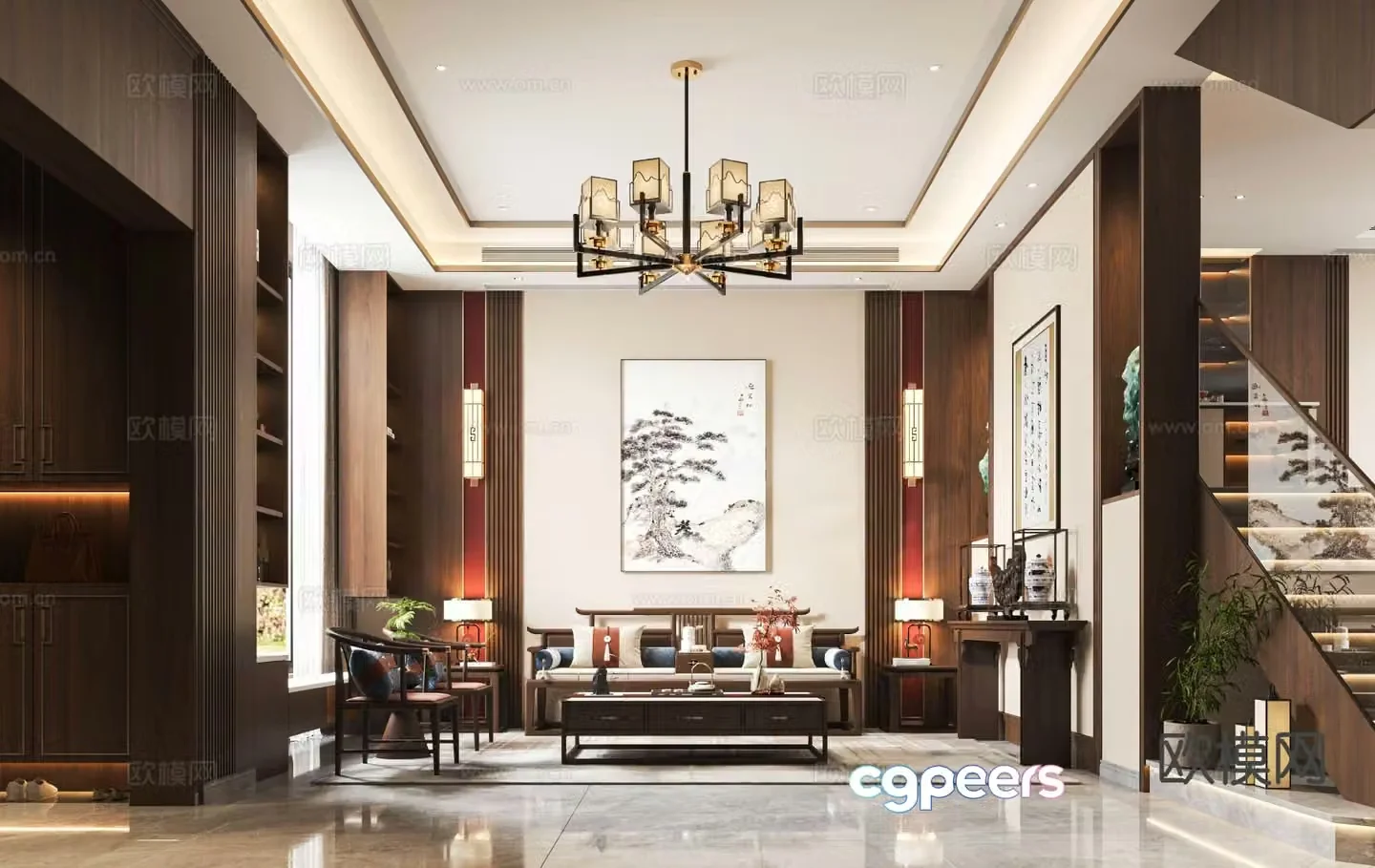 New Chinese restaurant 3D model