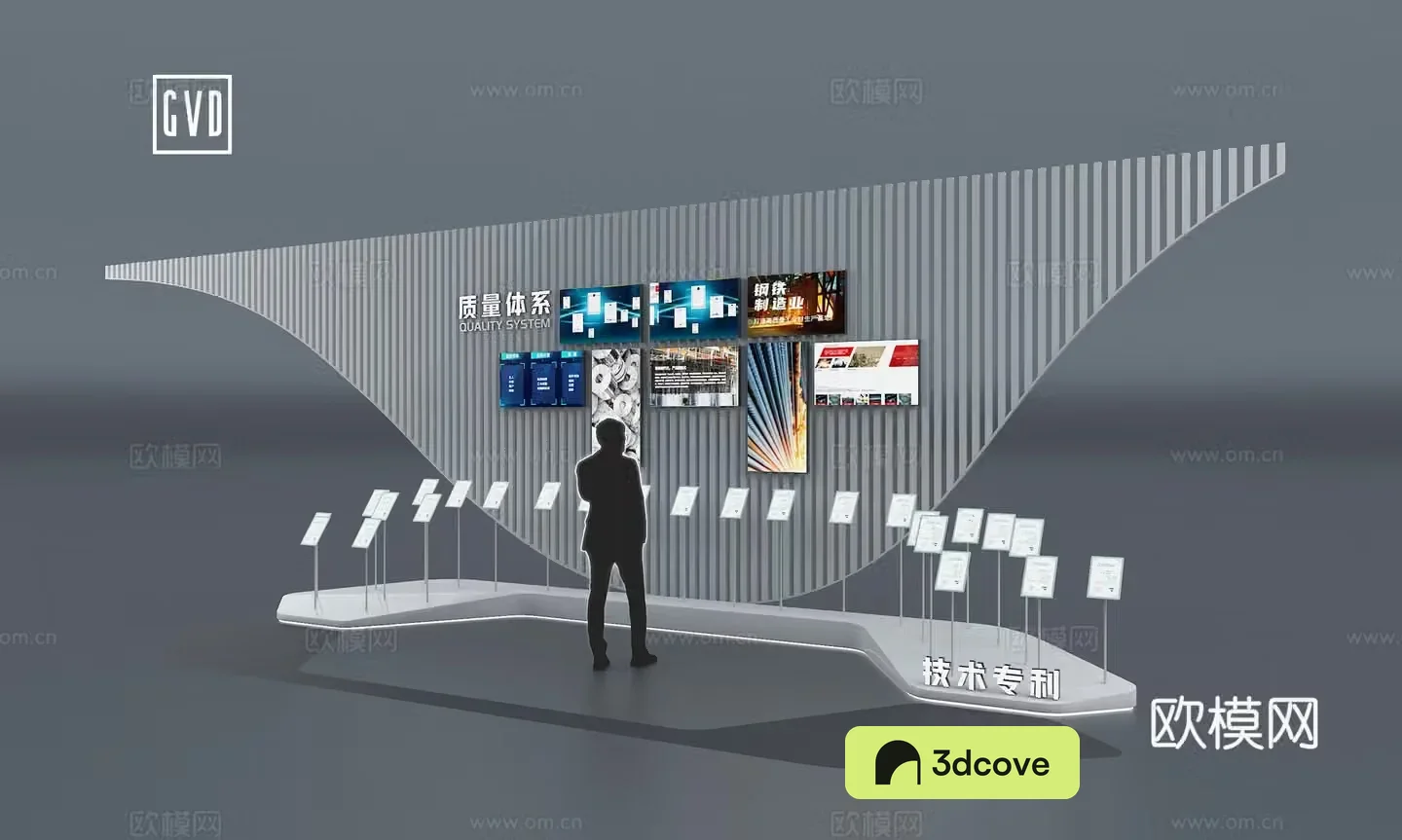 Patented screen display matrix Exhibition hall exhibition design Special-shaped LED screen model combination