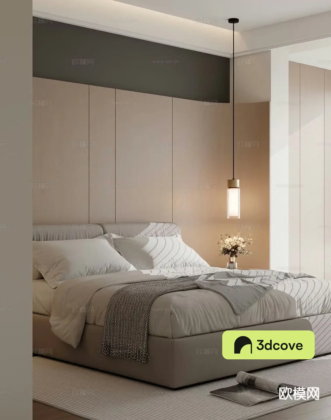 Modern double bed