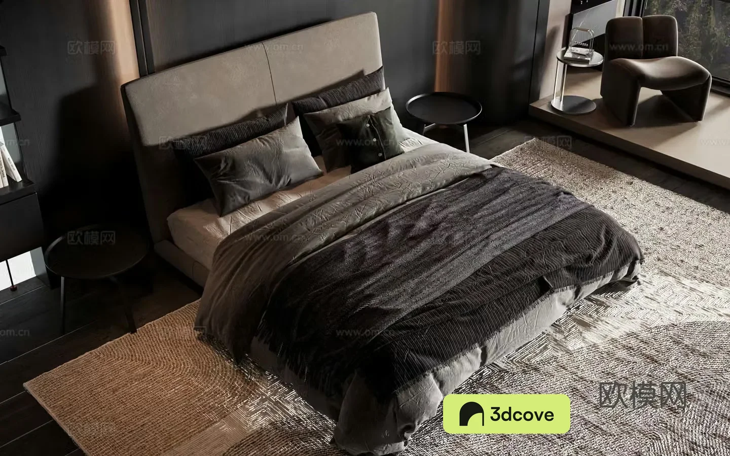 Modern style product bed