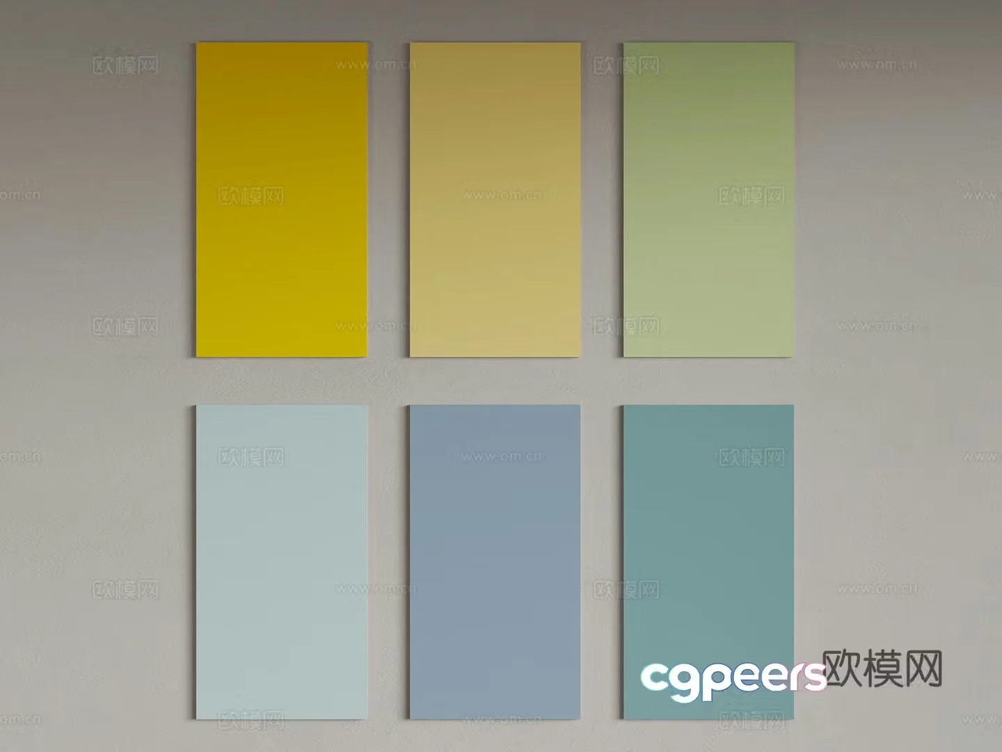 Modern paint Color card Latex paint Paint 3d model