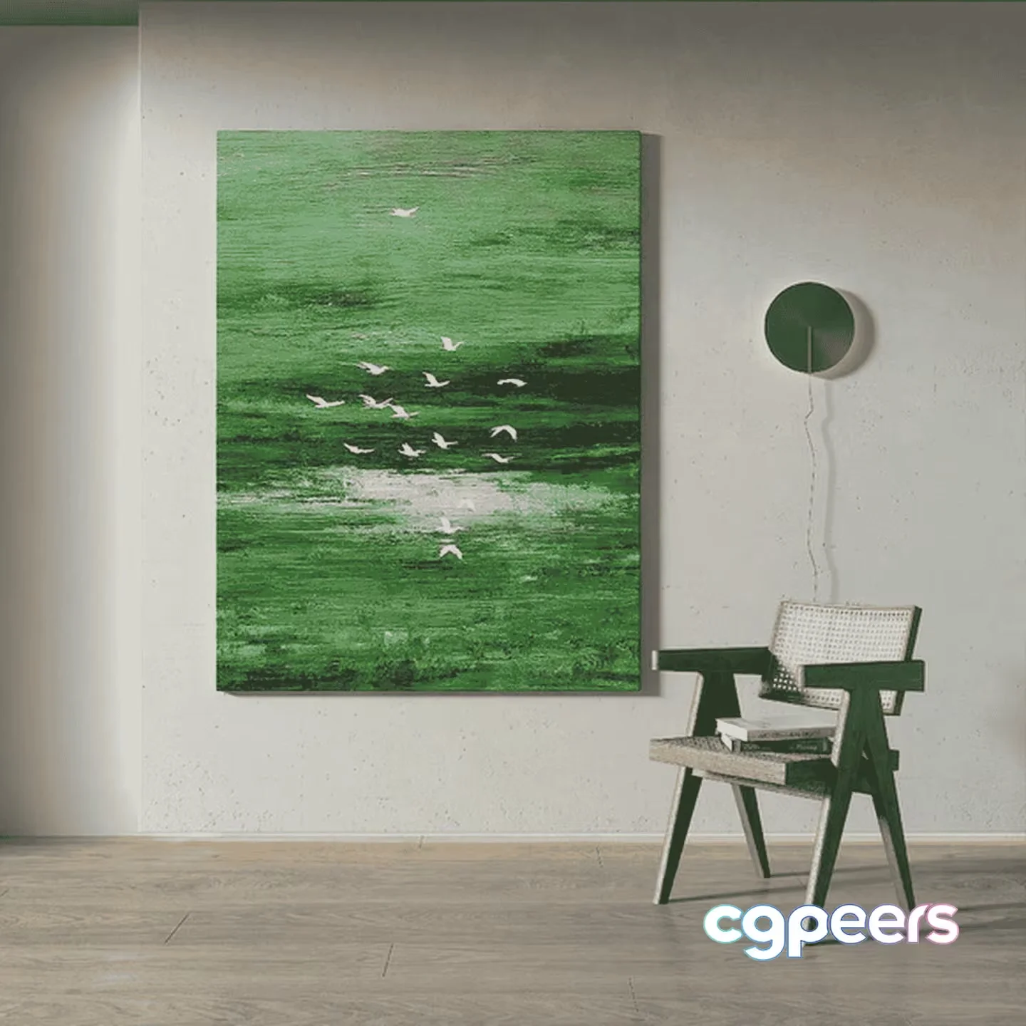 A Modern Living Room 3D Model – 15107 – VRAY Render