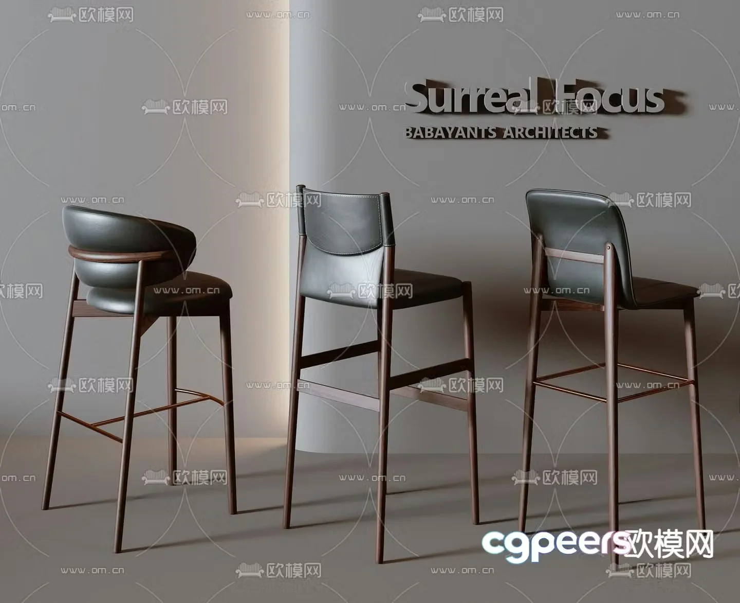 bar stool bar stool 3d model