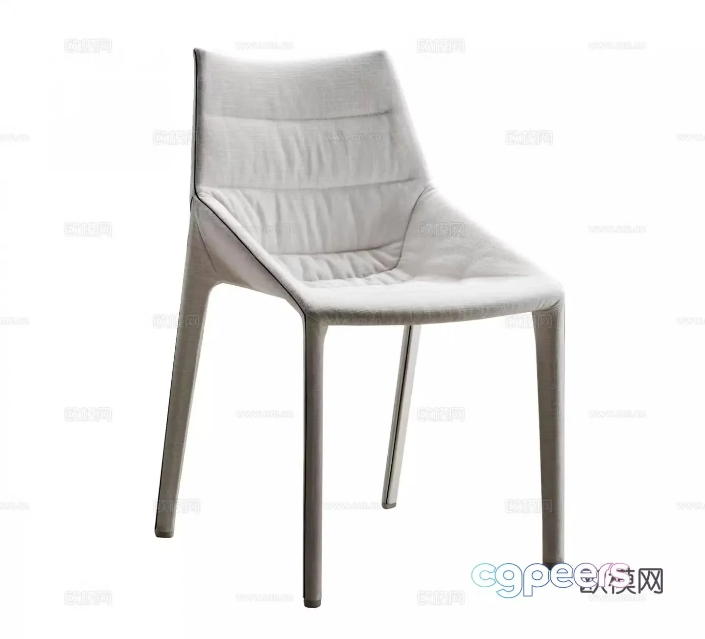 Modern Italian fabric chair 3d model