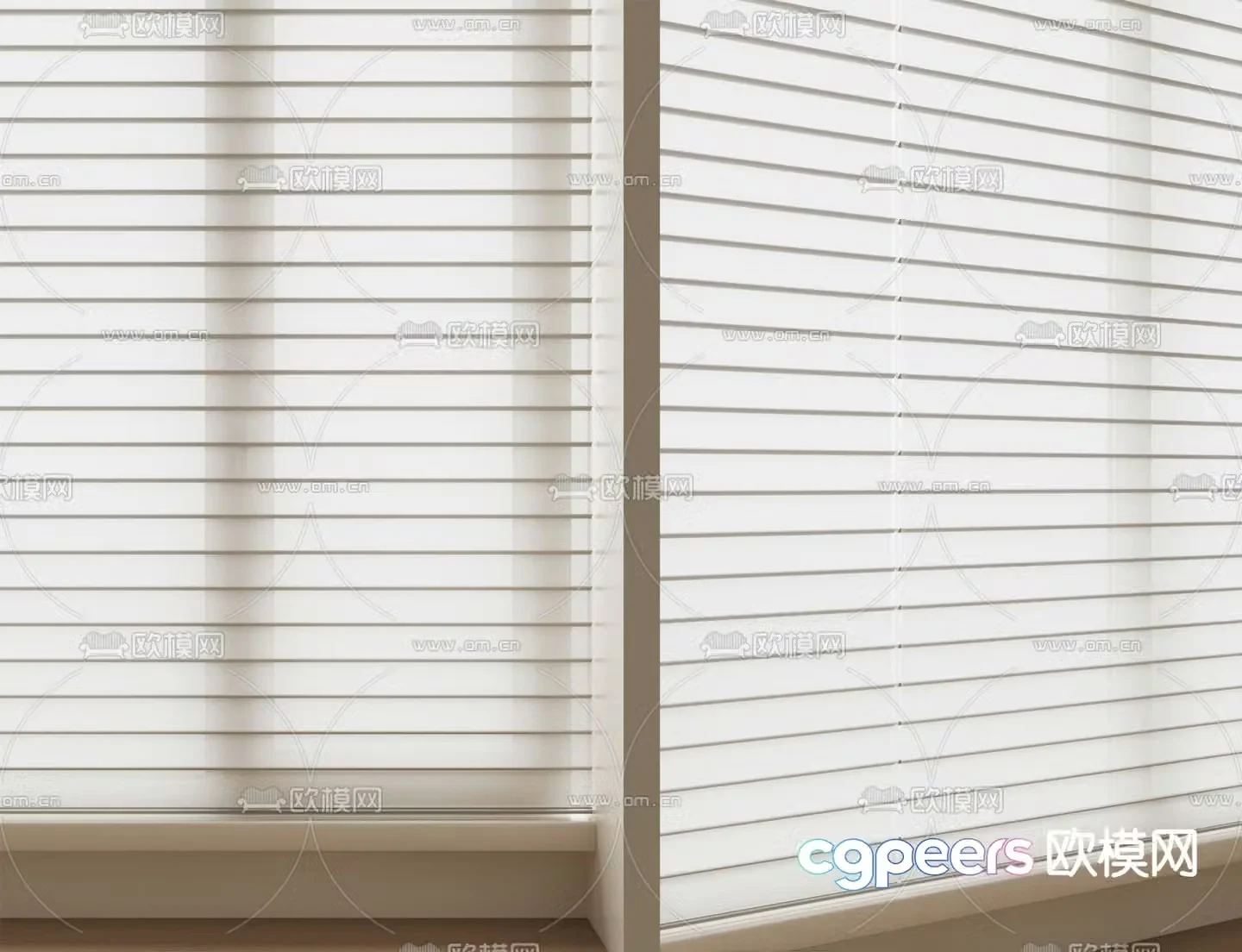Japanese venetian blinds 3d model