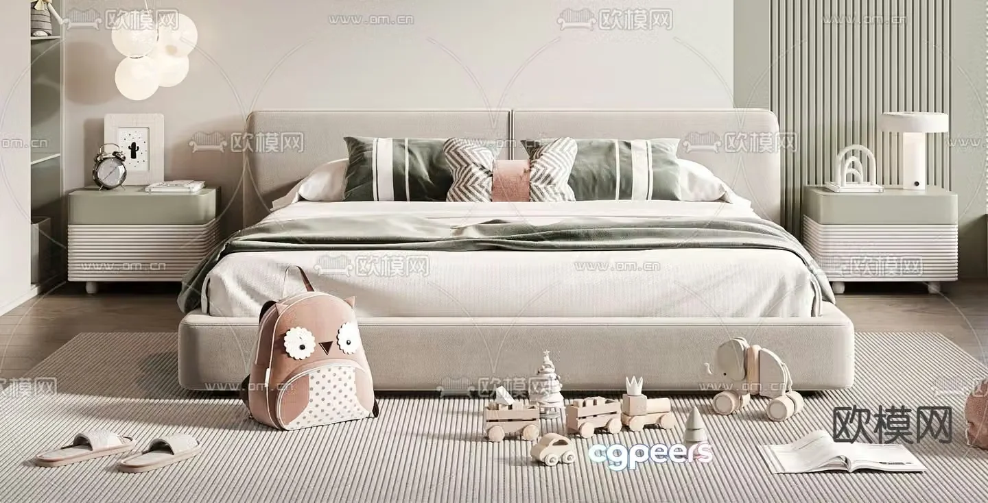 children’s bed child’s bed 3d model
