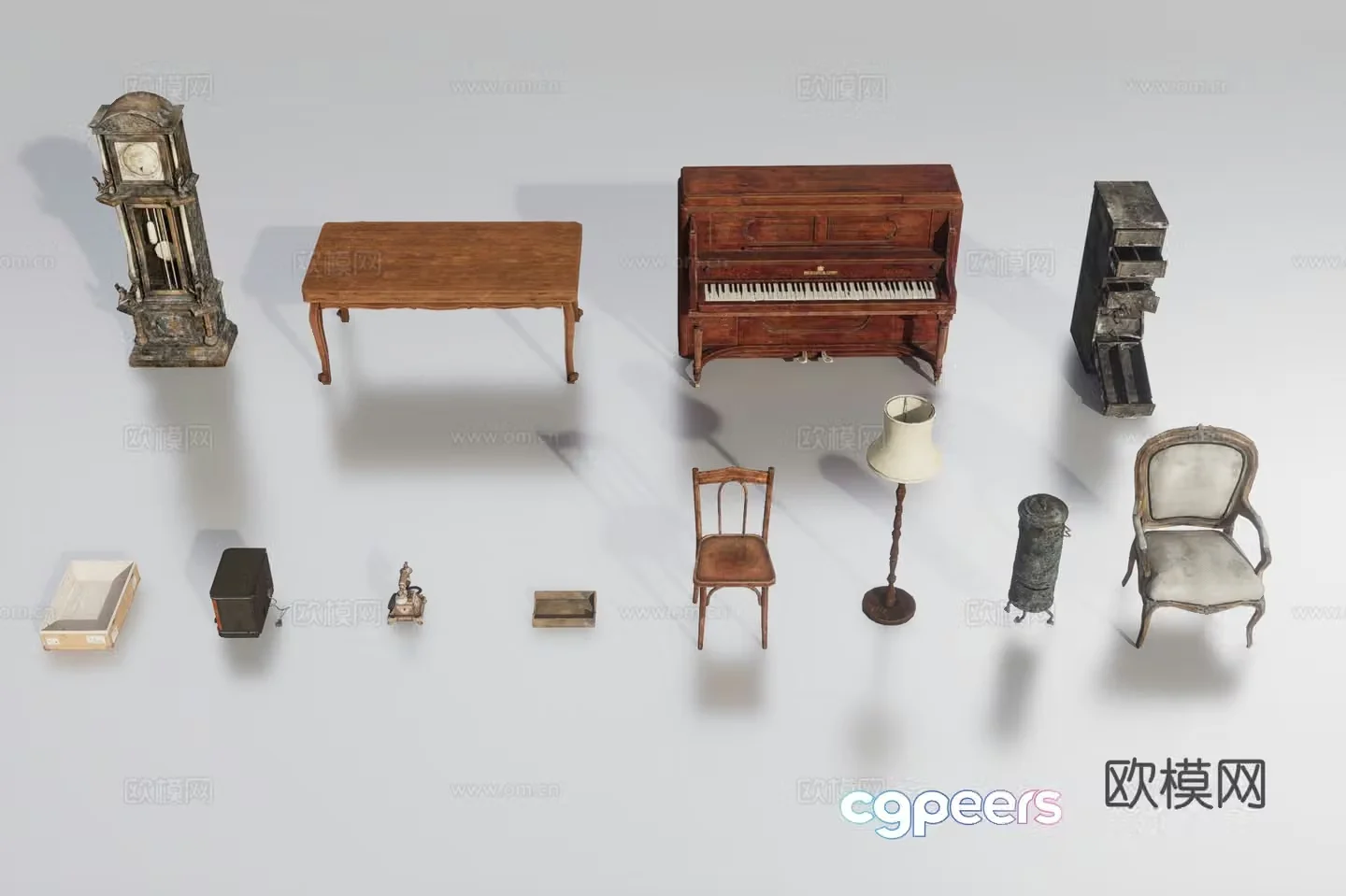 Antique furniture 3d model