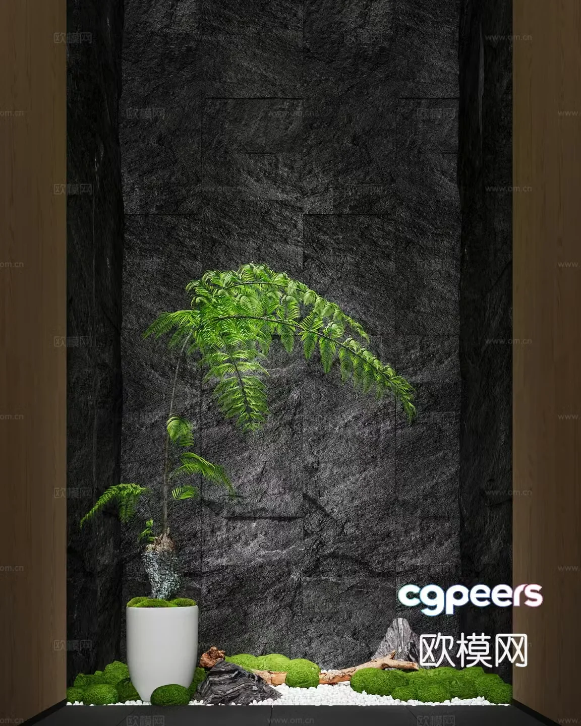 Indoor Landscape Landscape Sketch Indoor Landscape Fern Landscape 3D Model
