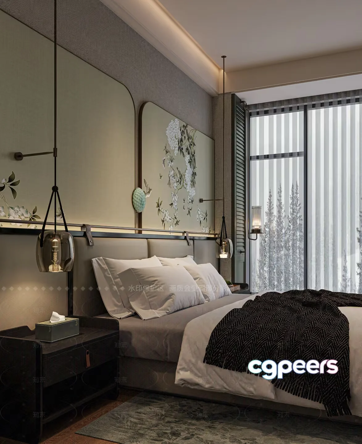 Cozy Bedroom 3D Model – 6559 – VRAY Render