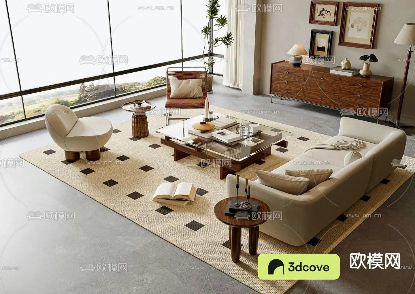 Medieval style modular sofa