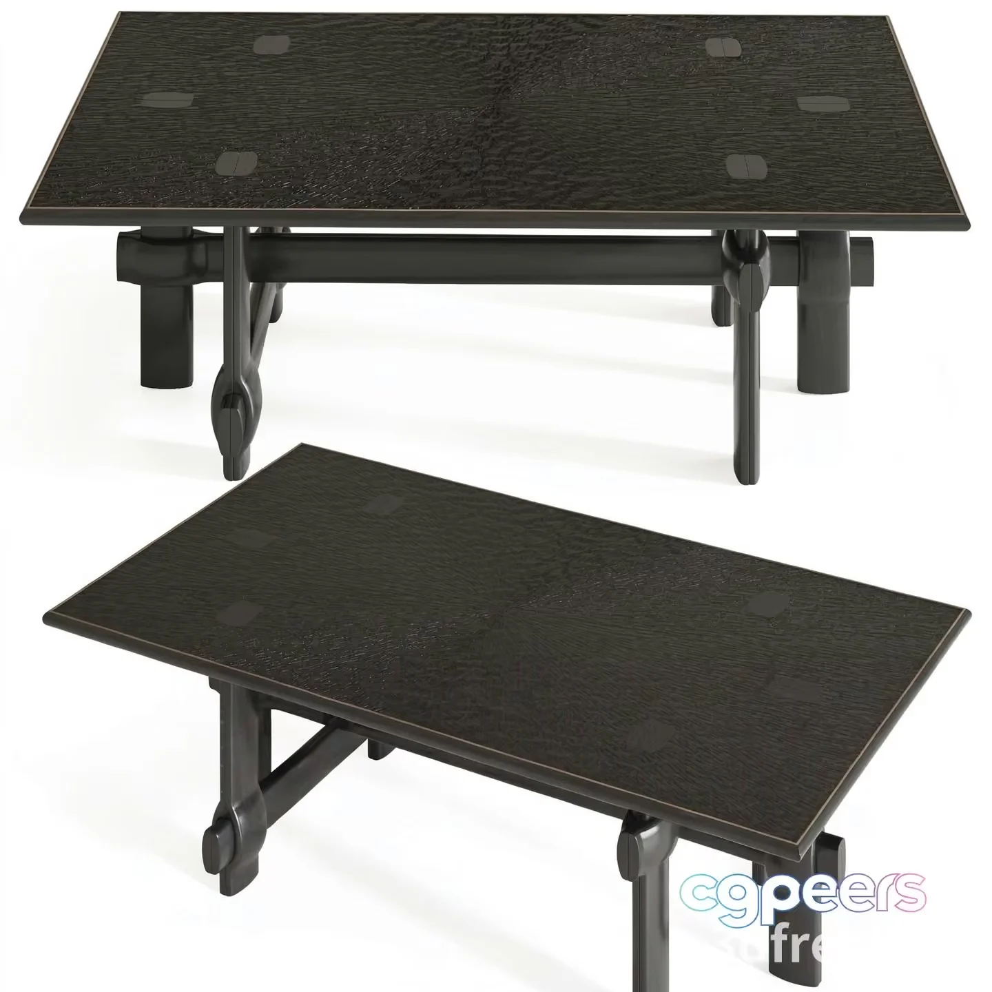 Modern Black Tables 3D Model – 20923 – VRAY Render