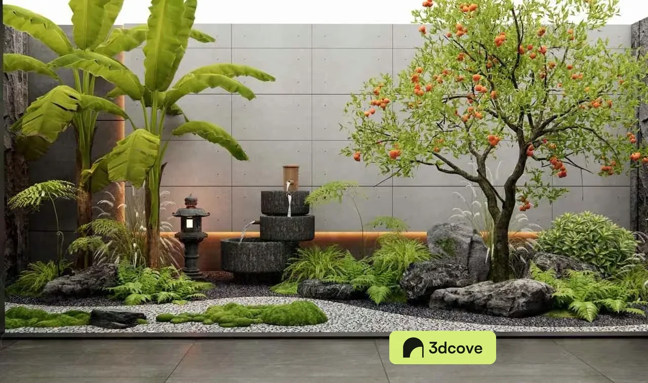 A Japanese-Inspired Garden