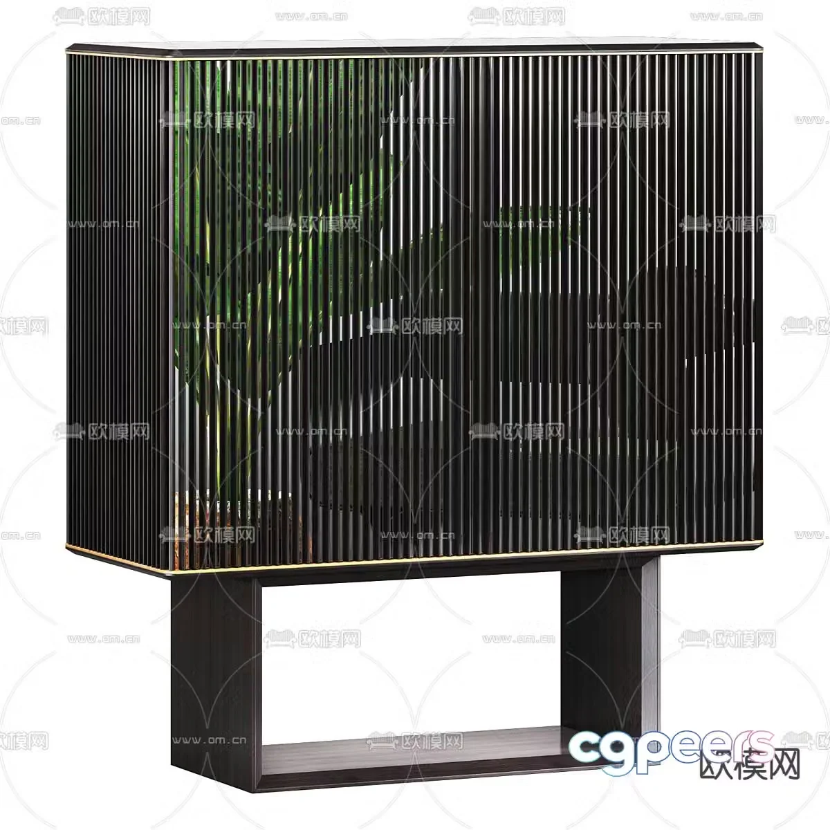 Modern bedside table 3d model