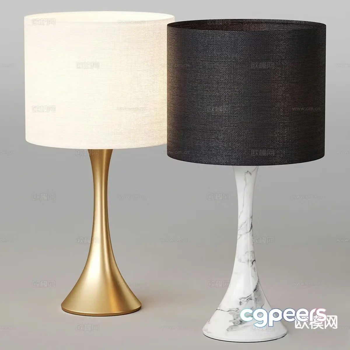 Modern desk lamp 3d model